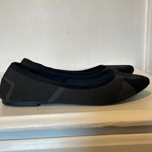 Skechers Black Knit Ballet Flats